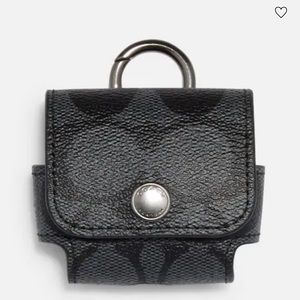 NWT!!  Coach Signature Canvas Large AirPod Pro Wireless Earbud Case